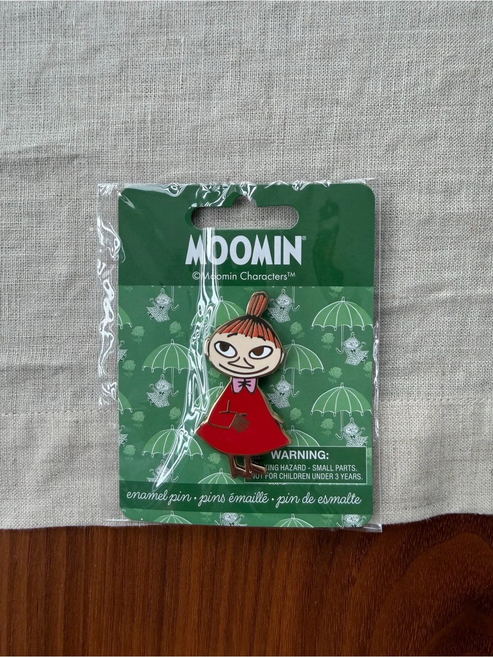 Moomin Little My Red Enamel Pin Brooch